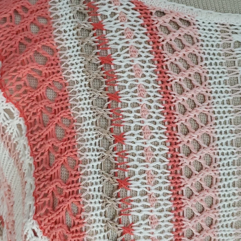 Tommy Bahama fringe sleeve sweater - Picture 2 of 4